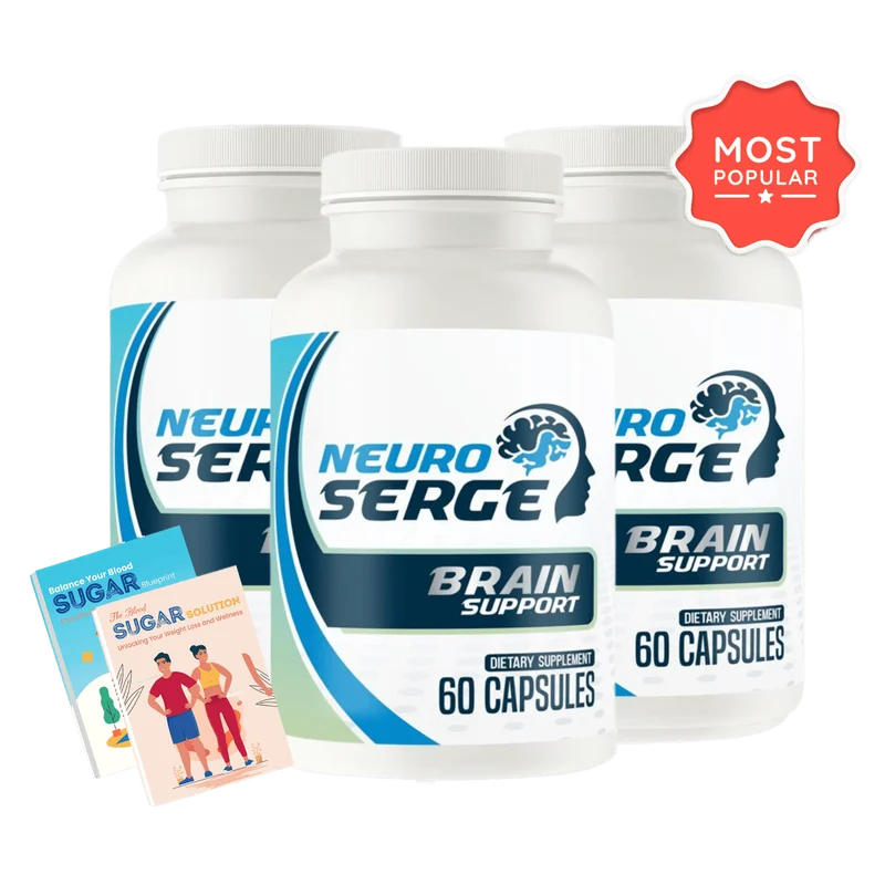 Neuro Serge Cognitive Relief Supplement — 3 Bottle / 90 Day Pack