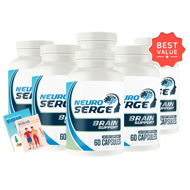 Neuro Serge Cognitive Relief Supplement — 6 Bottle / 180 Day Pack